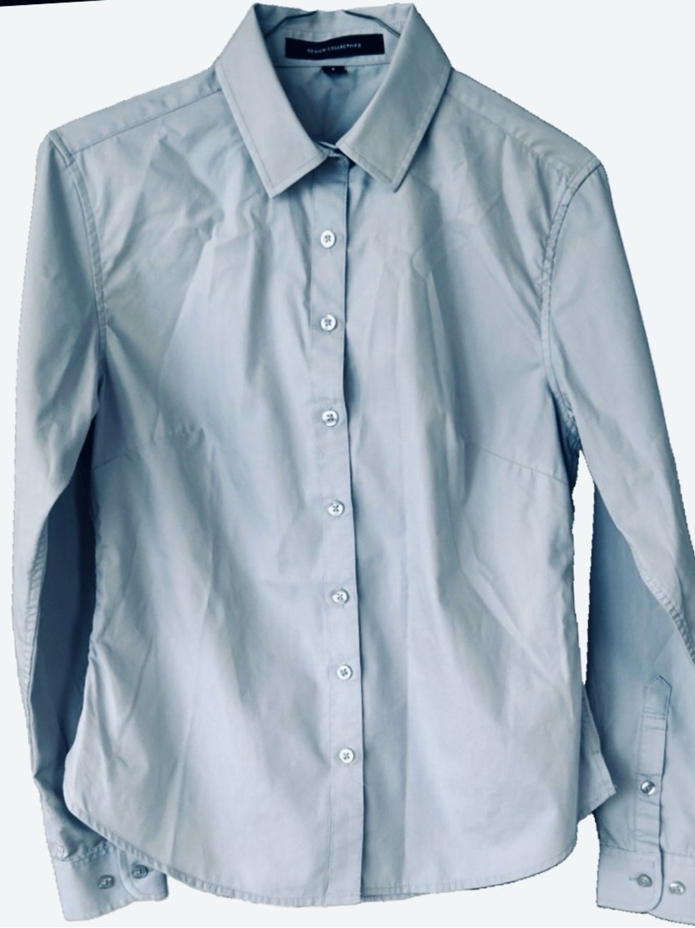 Design Collective Light Blue Button-Down Shirt Women’s Career Office Top S